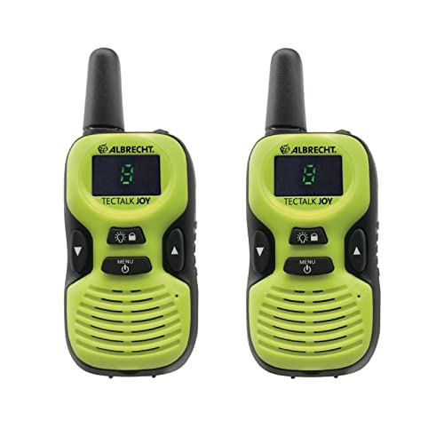 Albrecht Tectalk Joy Walkie Talkie 2er Pack - Kinder Funkgerät mit integrierter Taschenlampe, 29644, Reichweite 500 m, leichte Bedienung, USB-Ladebuchse von Albrecht