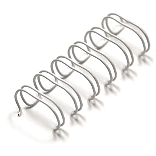 Albyco - Drahtbinderucken, Wire-O Drahtbinderkämme - 7,9 mm - Buchringe, Spiralbinder, Papier Binder, Wirebind, Binderucken draht, 5/16 Zoll - bis zu 45 Blatt - 100 Stück - Weiß Albyco - Drahtbinderucken, Wire-O Drahtbinderkämme - 7,9 mm - Buchringe, Spiralbinder, Papier Binder, Wirebind, Binderucken draht, 5/16 Zoll - bis zu 45 Blatt - 100 Stück - Weiß von Albyco