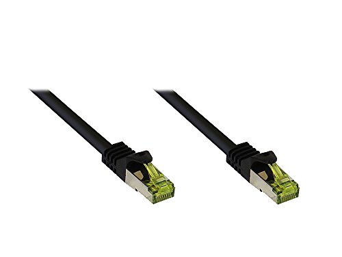 Alcasa gct-1358 0,5 m CAT7 S/FTP (STP) schwarz Netzwerk-Kabel – Netzwerk-Kabel (0,5 m, CAT7, RJ-45, RJ-45, S/FTP (STP), männlich/männlich) von Alcasa