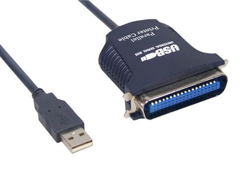 Good Connection USB an Parallel Kabel 36pol Centronics, 0,8m von Alcasa
