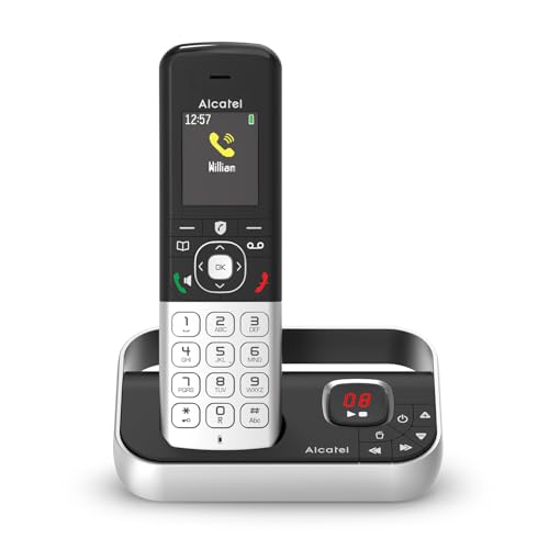 ALCATEL FX990 Voice - Schnurloses DECT-Telefon mit Anrufbeantworter 50 Min. - Hochauflösendes Farbdisplay - Freisprechfunktion - Anrufsperre - VIP-Klingelton - Schwarz/Grau ALCATEL FX990 Voice - Schnurloses DECT-Telefon mit Anrufbeantworter 50 Min. - Hochauflösendes Farbdisplay - Freisprechfunktion - Anrufsperre - VIP-Klingelton - Schwarz/Grau von Alcatel