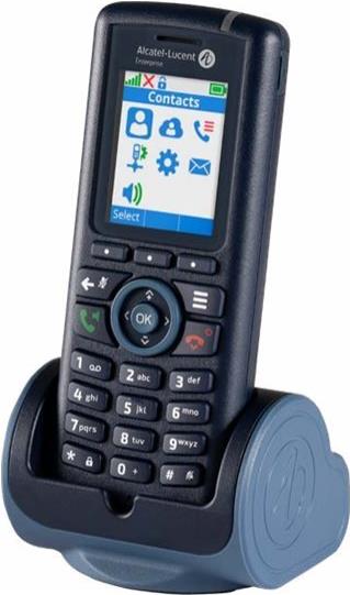 ALCATEL-LUCENT ENTERPRISE 8214 DECT-Mobilteil mit Akku und Tischladestation (3BN67392AA) von Alcatel