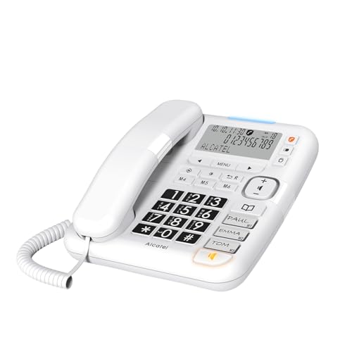 Alcatel TMAX 70 - Schnurgebundenes Festnetztelefon für Senioren - Großes Display - Große Tasten - Freisprechfunktion - Audio Boost - Anrufsperre - Extra lauter Klingelton - Weiß Alcatel TMAX 70 - Schnurgebundenes Festnetztelefon für Senioren - Großes Display - Große Tasten - Freisprechfunktion - Audio Boost - Anrufsperre - Extra lauter Klingelton - Weiß von Alcatel