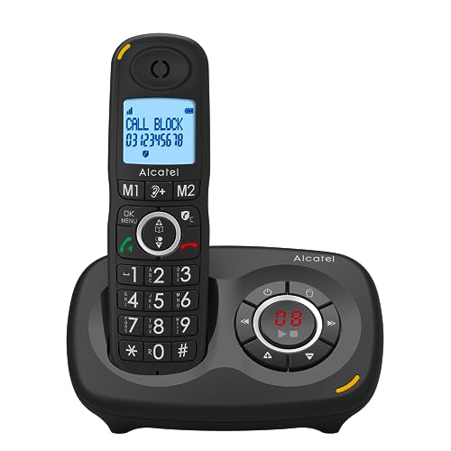 ALCATEL XL 595 B Voice Black mit Anrufbeantworter, Telefon für Senioren mit Blockierung unerwünschter Anrufe von Alcatel