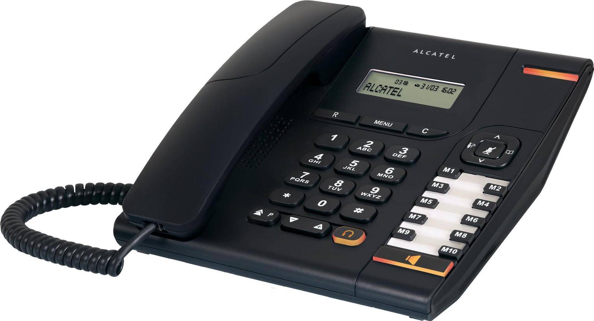 ATLINKS Alcatel Temporis 580 - Telefon mit Schnur mit Rufnummernanzeige - Schwarz (ATL1407525) von Alcatel