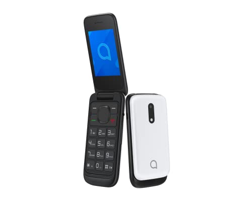 Alcatel 2057 2,4 Zoll Dual-SIM-Handy, QVGA (2 G, 4 MB RAM, 1,3 MP VGA-Kamera), Bluetooth (Weiß) von Alcatel