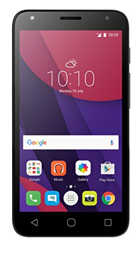 Alcatel 5010D-2AALWE1 PIXI 4-5 3G Smartphone (12,7 cm (5 Zoll) Display, 8 GB Speicher, Android 6.0) schwarz von Alcatel