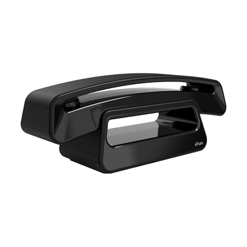 ALCATEL ePure Iconic - Schnurloses Festnetztelefon DECT - Vintage-Design - Großes, hochauflösendes Grafikdisplay - Freisprechfunktion - Anrufblockierungsfunktion - Schwarz ALCATEL ePure Iconic - Schnurloses Festnetztelefon DECT - Vintage-Design - Großes, hochauflösendes Grafikdisplay - Freisprechfunktion - Anrufblockierungsfunktion - Schwarz von Alcatel