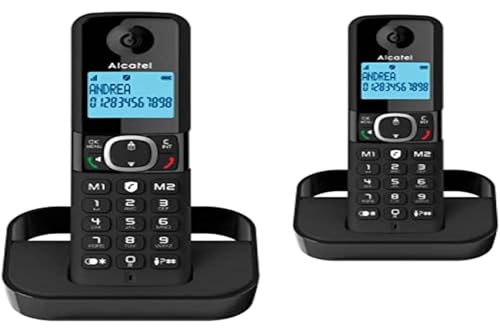 Alcatel F860 Duo TELÃ‰FONOS FIJOS INALÁMBRICOS Negros von Alcatel