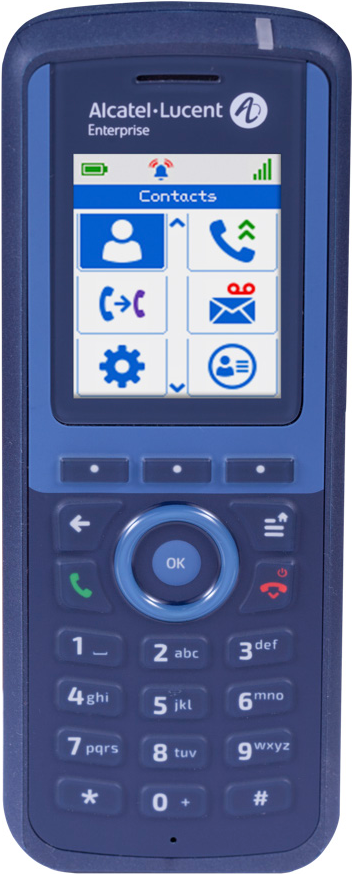 Alcatel-Lucent 8254 DECT - Schnurloses Digitaltelefon - IP-DECTGAP - Blau von Alcatel