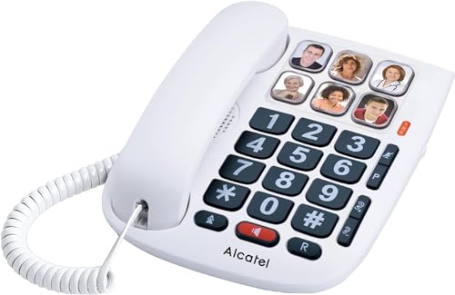 Alcatel TMAX 10 - everything everywhere Kabelgebundenes Telefon für Senioren, Weiß von Alcatel