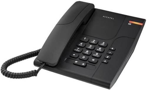 Alcatel Temporis 180 Noir Schnurgebundenes Telefon, analog Schwarz von Alcatel