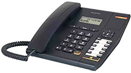 Alcatel Temporis 580 Noir Schnurgebundenes Telefon, analog Freisprechen, Headsetanschluss LC-Display von Alcatel