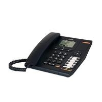 Alcatel Temporis 880, schwarz - Wandmontage möglich - MWI - 4zeiliges Display - Headsetbuchse RJ9 - Freisprechen - 10 direct memory keys - ohne TAE-Adapter (ATL1417258) von Alcatel