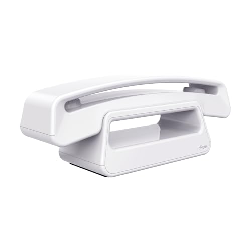 ALCATEL ePure Iconic - Schnurloses Festnetztelefon DECT - Vintage-Design - Großes, hochauflösendes Grafikdisplay - Freisprechfunktion - Anrufblockierungsfunktion - Weiß ALCATEL ePure Iconic - Schnurloses Festnetztelefon DECT - Vintage-Design - Großes, hochauflösendes Grafikdisplay - Freisprechfunktion - Anrufblockierungsfunktion - Weiß von Alcatel