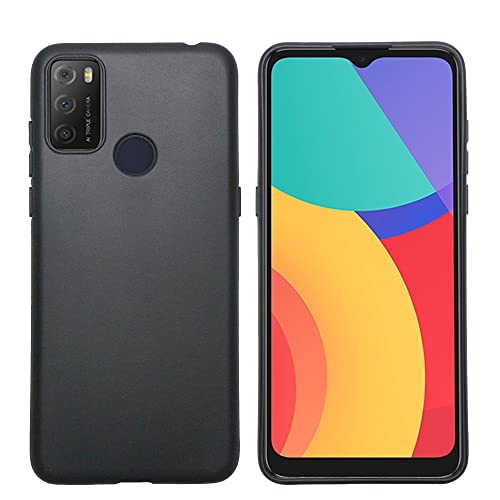 Kompatibel mit Alcatel 1S (2021) 3L (2021) 6025D 6025 Schutzhülle Case Soft Slim Gel Silikon Matt Flexibel TPU Weich Kratzfest Schwarz von senza marchio