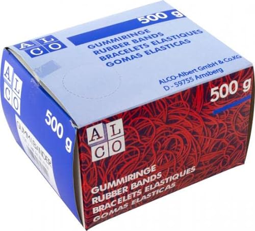 Alco gummibänder 150 x 4 mm Gummi 500 Gramm Natur von Alco-Albert