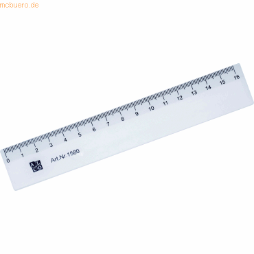 10 x Alco Lineal flexibel 16cm transparent von Alco