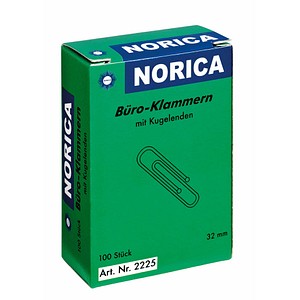ALCO Büroklammern NORICA silber galvanisiert, 100 St. ALCO Büroklammern NORICA silber galvanisiert, 100 St. von Alco