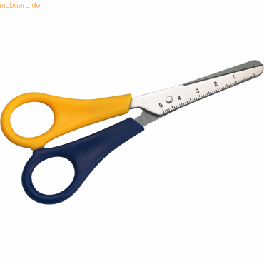 12 x Alco Bastelschere rund 13,5cm Linkshänder gelb/blau 12 x Alco Bastelschere rund 13,5cm Linkshänder gelb/blau von Alco