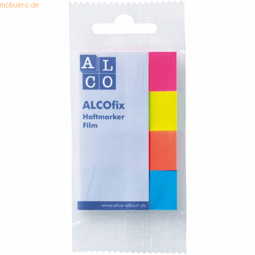 20 x Alco Haftmarker Alcofix 50x20mm VE=4 Farben je 40 Stück von Alco