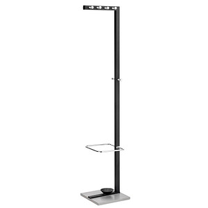 ALCO Kleiderständer 2877-11 schwarz Metall 10 Haken 36,0 x 178,0 cm ALCO Kleiderständer 2877-11 schwarz Metall 10 Haken 36,0 x 178,0 cm von Alco