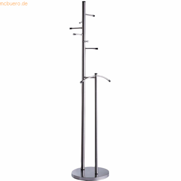 ALCO Standgarderobe Edelstahl gebürstet 181x47cm silber von Alco