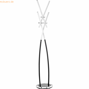 ALCO Standgarderobe Metall lackiert 182x37cm schwarz/weiß ALCO Standgarderobe Metall lackiert 182x37cm schwarz/weiß von Alco