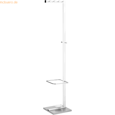 ALCO Standgarderobe Metall lackiert 35x36x178cm weiß ALCO Standgarderobe Metall lackiert 35x36x178cm weiß von Alco