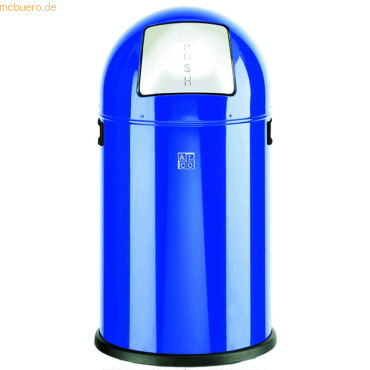 Alco Abfallsammler mit Push-Klappe 20 Liter blau von Alco