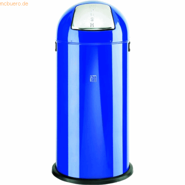 Alco Abfallsammler mit Push-Klappe 52 Liter blau von Alco