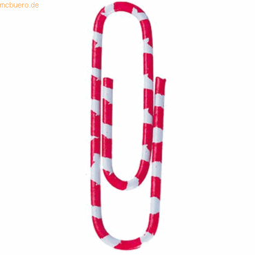 Alco Briefklammer Zebra kunststoffüberzogen 28mm weiß-rot VE=100 Stück Alco Briefklammer Zebra kunststoffüberzogen 28mm weiß-rot VE=100 Stück von Alco