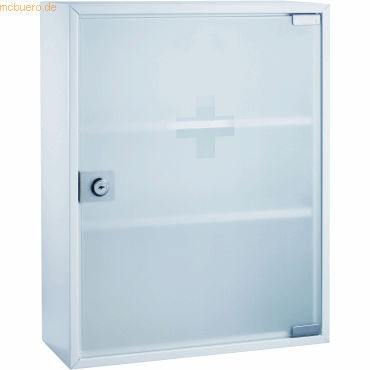 Alco Erste-Hilfe-Verbandschrank Stahl lackiert 320x100x360mm weiß/tran von Alco