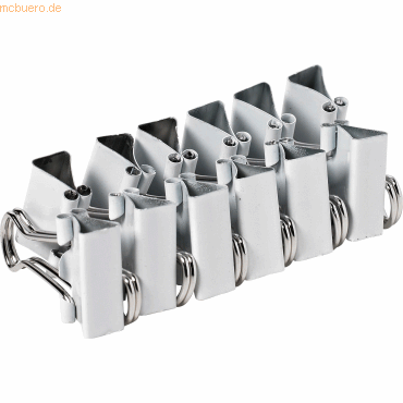 Alco Foldbackklammer Metall vernickelt 19mm weiß VE=12 Stück Alco Foldbackklammer Metall vernickelt 19mm weiß VE=12 Stück von Alco
