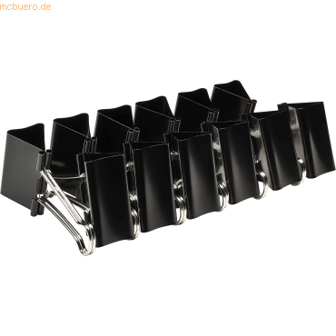 Alco Foldbackklammer Metall vernickelt 51mm schwarz VE=12 Stück Alco Foldbackklammer Metall vernickelt 51mm schwarz VE=12 Stück von Alco