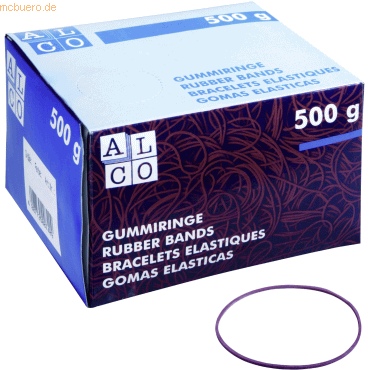 Alco Gummiring Naturkautschuk 25mm rot 500g von Alco