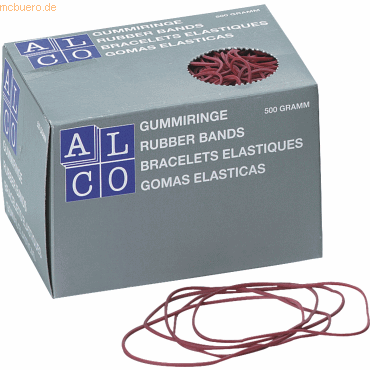 Alco Gummiringe 65mm 500g rot von Alco