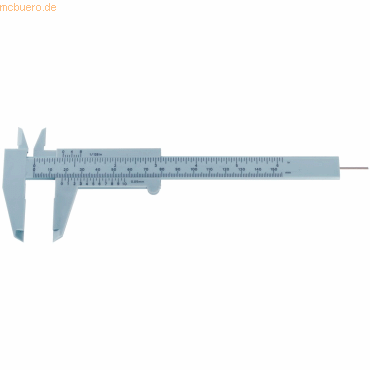 Alco Schiebelehre Kunststoff Auszug bis max. 155mm grau von Alco