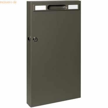 Alco Schlüsselschrank Stahlblech 515x52x270mm für 140 Schlüssel anthra von Alco