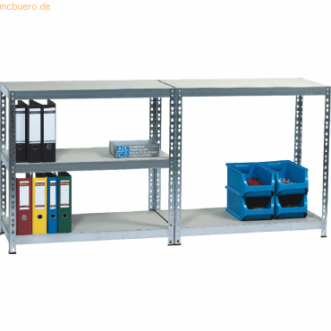 Alco Standregal/Werkbank aus verzinktem Stahlblech Alco Standregal/Werkbank aus verzinktem Stahlblech von Alco