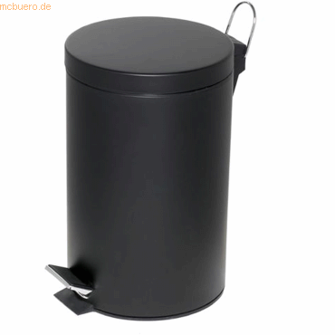 Alco Tretabfalleimer mit Kunststoffeinsatz 12 Liter schwarz von Alco