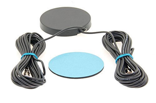 Alda PQ Antenne zur Glasbefestigung für 2G (GSM), 3G (UMTS), GPS mit SMA/M und FME/F Stecker und 5m Kabel 2,14 dBi Gewinn von Alda PQ