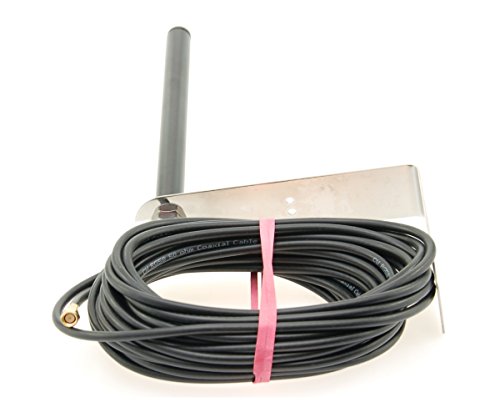 Alda PQ Antenne zur Wandmontage für 4G (LTE), 3G (UMTS), 2G (GSM), mit SMA/M Stecker und 5m Kabel 2,2 dBi Gewinn - Schwarz von Alda PQ