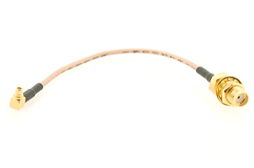 Alda PQ Antennen Anschlusskabel mit Einbaubuchse 10cm, RG178 für SMA/F auf MMCX/M-RA von Alda PQ