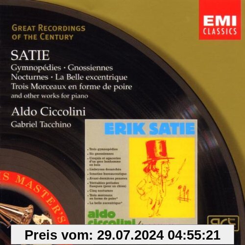 Great Recordings Of The Century - Satie (Klavierwerke) von Aldo Ciccolini