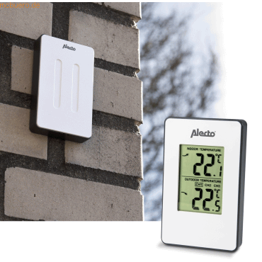 Alecto ALECTO WS-1050 Wetterstation mit Außensensor, weiß von Alecto