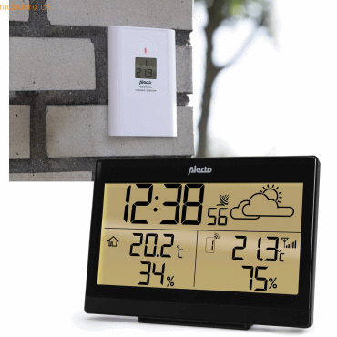 Alecto ALECTO WS-2300 Wetterstation mit Außensensor, schwarz von Alecto