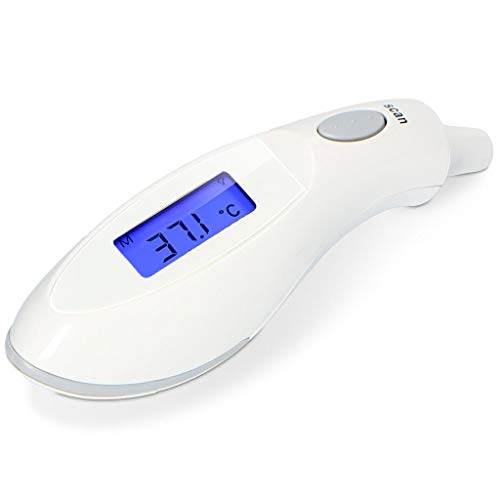 Alecto BC-27 Ohrthermometer - digitales Fieberthermometer mit Infrarot - Messung im Ohr - Messergebnis innerhalb von 2 Sek. - speichert letzte Messungen - weiß Alecto BC-27 Ohrthermometer - digitales Fieberthermometer mit Infrarot - Messung im Ohr - Messergebnis innerhalb von 2 Sek. - speichert letzte Messungen - weiß von Alecto