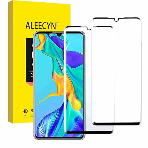 [2 Stück]Aleecyn Schutzfolie für huawei p30 pro,Hohe Qualität Gehärtetem Glass,3D Volle Abdeckung,9H Härt Folie,Anti-Bläschen,Schutzfolie für huawei p30 pro von ALEECYN