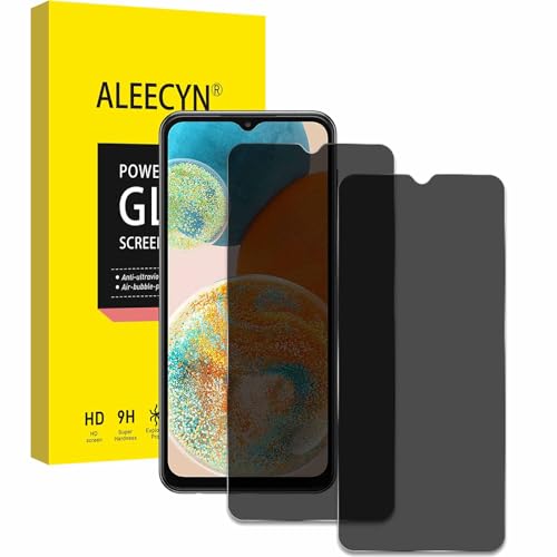 [2 Stück] Sichtschutz Schutzfolie für Samsung Galaxy A23, Gehärtetes Glas Folie, Anti-Spy Schutzglas, Anti-Kratzen, [Anti-Spion] Displayschutz von ALEECYN